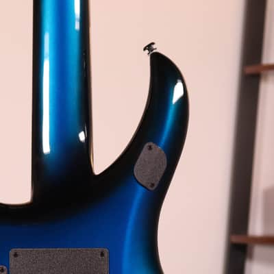 MusicMan Majesty 7 John Petrucci Signature Electric Guitar - Ebony Fingerboard, Titan Blue image 11