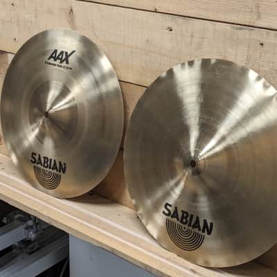 Sabian 14" AAX X-Celerator Hi-Hat Cymbals (Pair) 2005 - 2018 - Natural image 3