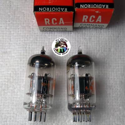 1960's RCA 12ATT7WA Command Black Plate Tubes 6BQ5 12AT7 ECC81 "New in Box Super Strong Match Pair Tubes" 120% LiFe! The Best Sounding 12AT7 & Extremely Rare For Guitar Bass & Hi Fi Amps! #57 image 5