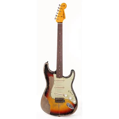 Fender Custom Shop 1960 Stratocaster Ultimate Relic Masterbuilt Greg Fessler 3-Tone Sunburst image 1