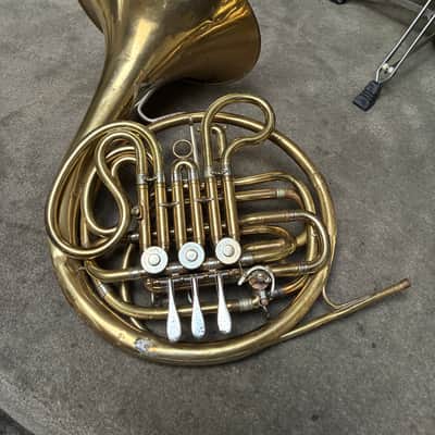 King H.N. White French Horn Double 1959? - Gold Laquer image 1