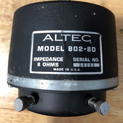Altec Lansing 802-8D 30 Watt PA Horn Driver 8 Ohm Used | Reverb