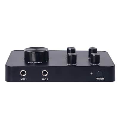 SWM15-PRO | WIRELESS MICROPHONE KARAOKE MIXER SYSTEM W/ HD ARC, OPTICAL, AUX, BLUETOOTH, SELECTABLE FREQUENCIES - SUPPORTS SMART TV, SOUND BAR, MEDIA BOX, RECEIVER image 5