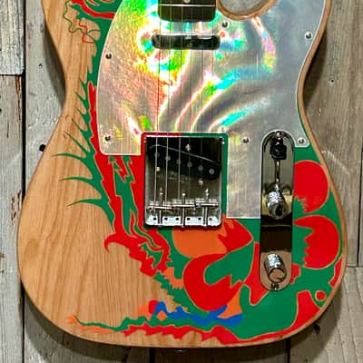 New Fender Artist Series Jimmy Page Telecaster with Rosewood Fretboard - Natural with Dragon Graphic, Get the Led Out! Buy it Here and Support A Brick and Mortar Shop! image 4