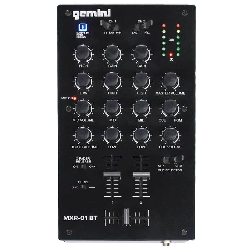 Gemini MXR-01BT 2-Channel DJ Mixer with Bluetooth image 1