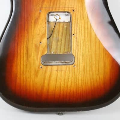1979 Vintage Fender Stratocaster Ash Sunburst 3-Bolt BODY 1970s USA Strat image 16