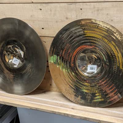 Zildjian 14" A Custom Hi-Hat Cymbals (Pair) 1991 - Present - Brilliant image 16
