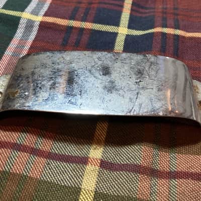 1960s-70s Vintage Fender Jazz Bass Pickup Cover Plate Ashtray Chrome image 1