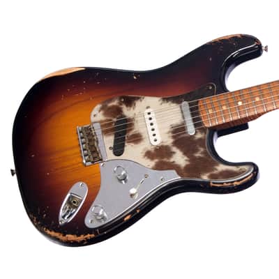 Fender Custom Shop MVP Nashville Stratocaster Hardtail Relic - Wide Fade 2 Tone Sunburst w/ Genuine Cow Skin Pickguard - Masterbuilt Kyle McMillin - Dealer Select Master Vintage Player Series Electric Guitar - NEW! image 3