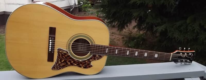 Vintage 1960's Made In Japan Kingston V-2 Acoustic Guitar W/OSC image 1