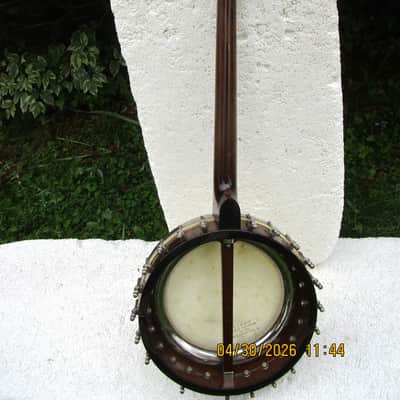Washburn Model C Tenor Banjo, 1920's, 17 Fret, 11 3/4" Head, Tone Ring, Kershner Tailpiece, Case image 13
