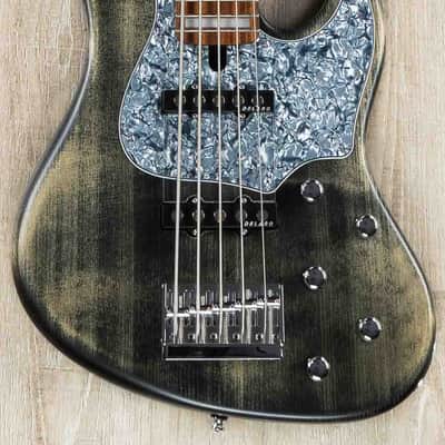 Mayones Jabba Hadrien Feraud HF5 Bass, Antique Black, Delano Pickups, Pau Ferro image 2