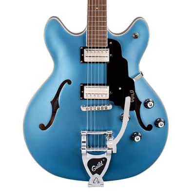 Guild Starfire I Double-Cut Semi-Hollow Guitar w/GVT - Pelham Blue Metallic image 1