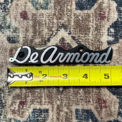 1960s/70s DeArmond Vintage Amp Logo/Badge! image 3