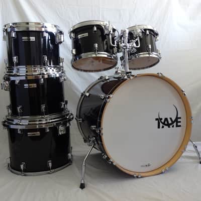 New Taye Drums StudioMaple 6 Piece Shell Pack In Piano Black Finish 10"12"13"14"16"22" image 2
