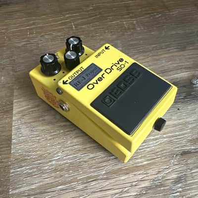 Boss SD-1 Super Overdrive with Analogman Silver Mod RE-J project 2010s - Yellow image 2