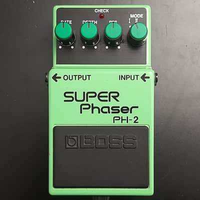 1984 - Made in Japan - Vintage Boss PH-2 Super Phaser (Black Label) 1980s 1984 - 1988 - Green image 1