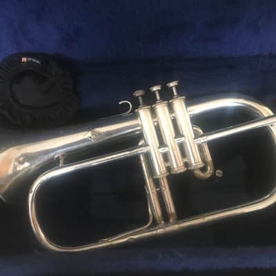 Vintage and Beautiful! Couesnon Paris Flugelhorn circa 1960's with Case, Couesnon Mouthpiece and K& M Stand. Sale Benefits Music Education Nonprofit! image 2