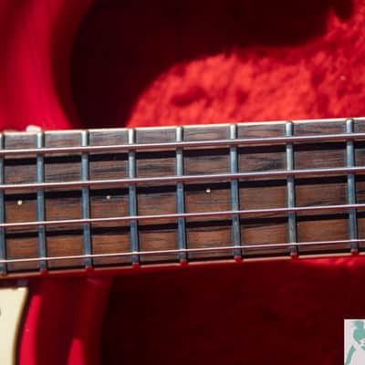 Vintage 1965 Mosrite of California "The Ventures" 4 String Bass w Brazilian Rosewood FB & OHSC - Made in the USA image 11