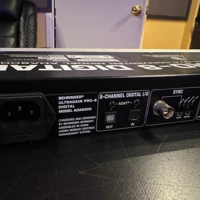 Behringer Ultragain Pro-8 Digital ADA8000 8-Channel Mic Preamp with A/D Converter 2000s - Black / Silver image 6