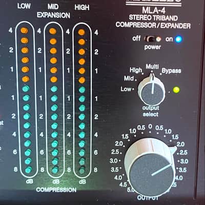 Maselec MLA-4 Stereo Triband Compressor Expander 2010s - Black 100% fully working order image 2