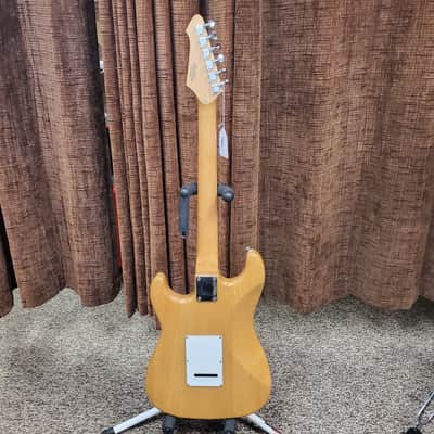 Austin AU731 Electric Guitar Natural Wood Finish image 3