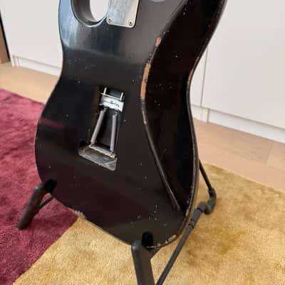 Fender Licensed Warmoth / MJT Stratocaster HSS - Black Nitro Relic image 8