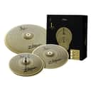 Zildjian L80 Low Volume Cymbal Pack of 13-Inch Hi-Hats, 14-Inch Crash, and 18-Inch Crash Ride with Sandblasted Finish
