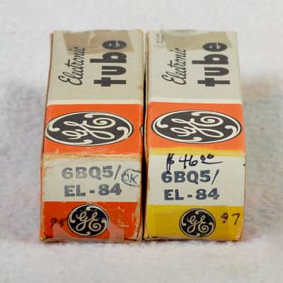 GE EL84 matched pair - Test strong - USA image 10