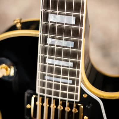Gibson Custom Shop 1968 Les Paul Custom Reissue Electric Guitar - Ebony with Hardshell Case image 9