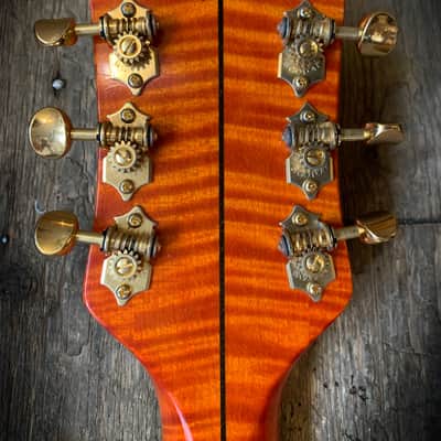 2017 Gretsch USA Custom Shop G6120WCST in Orange with orig. hard shell case and case candy image 8