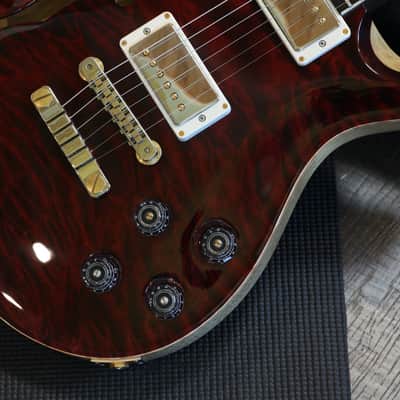 Minty! 2018 PRS McCarty 594 Wood Library Brazillian Korina Semi-Hollow Electric Guitar Red Tiger + OHSC image 8