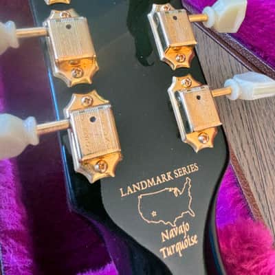 Gibson Nighthawk Landmark Series 1996 Navajo Turquoise Burst USA w/ Original Gibson Case image 7