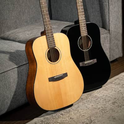 Cort Earth Series 60 Dreadnought Acoustic Guitar - Black Gloss image 14