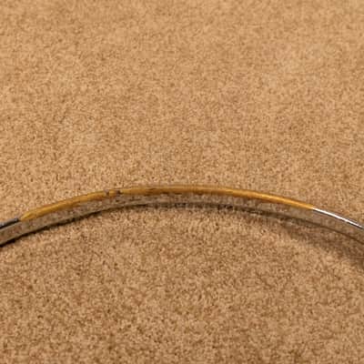 Vintage 16" Ludwig Chrome Over Brass Hoops (Pair) image 3