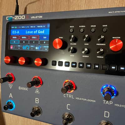 Valeton GP-200Xwith GP-200X Multi-Effects Processor 10th Anniversary Blue & Red image 15