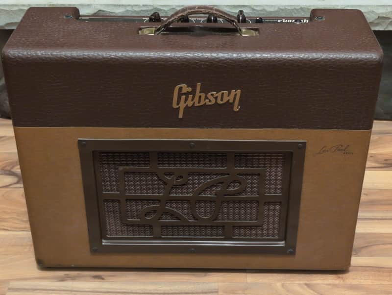 1955 Gibson GA-40 Les Paul Flagship 1x12 Guitar Combo Two-Tone Brown image 1