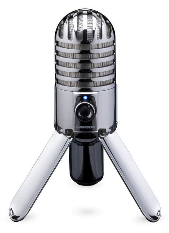 Samson Meteor Mic USB Studio Microphone, Large Diaphragm,Built-in Monitoring image 1