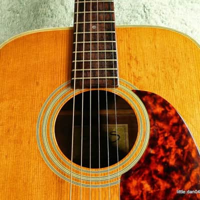 Suzuki  Three S W130 Dreadnought Acoustic Guitar Japan Vintage 1975 Natural image 19
