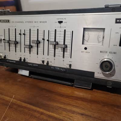 Sony MX-12 Mixer 1975 - Silver Vintage image 3