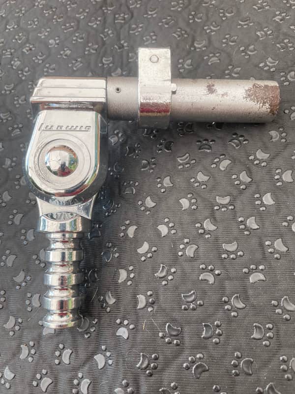 Ludwig Modular Tom Arm w/ Memory Lock 1980s - Cast/Chrome image 1