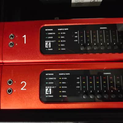 Focusrite RedNet 4 Dante Audio Interface 8 Channel- Red UNIT 2 image 2