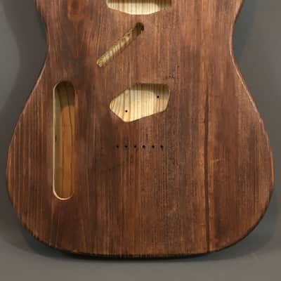 Lefty Custom Fully Chambered Natural American Pine Relic Tele Guitar Body 3.8lb image 6