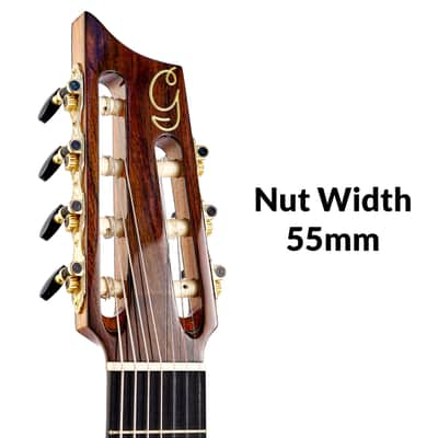 7-String Short-Scale Classical Guitar – Gayetana A75 “SieteQuinto” | Spruce Top | 580mm Scale | 55mm Nut | Jazz / Latin / Requinto Style image 3