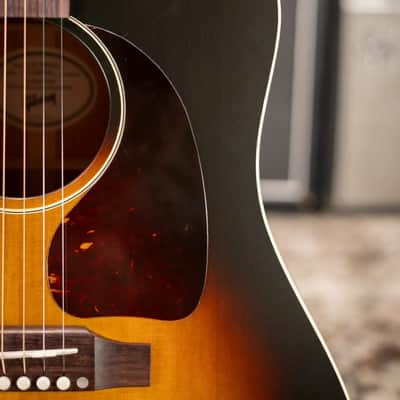 Gibson J-45 Special Acoustic/Electric Guitar - Satin Vintage Sunburst with Gig Bag image 10