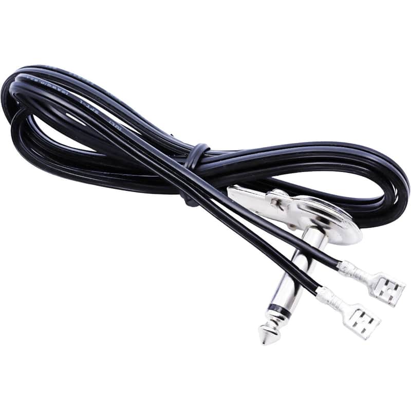Combo Amp Speaker Cable - 1/4" to 2 Clip-on Spade Lugs image 1