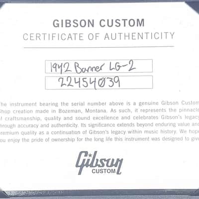 Gibson Custom Shop Historic 1942 Banner LG-2 2020 - Present - Vintage Sunburst image 16