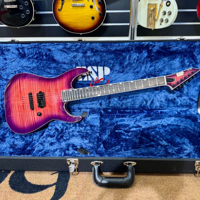 ESP USA Custom Shop M I NTB FM Cranberry Sunburst, Fluence image 1