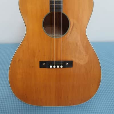 Vintage 1960s Harmony Stella 4 String Acoustic Tenor Guitar Clean Works Great Sunburst Clean! image 2