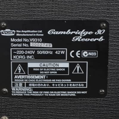 Vox Cambridge 30 Model V9310 30-Watt 1x10 Reverb Amplifier image 5